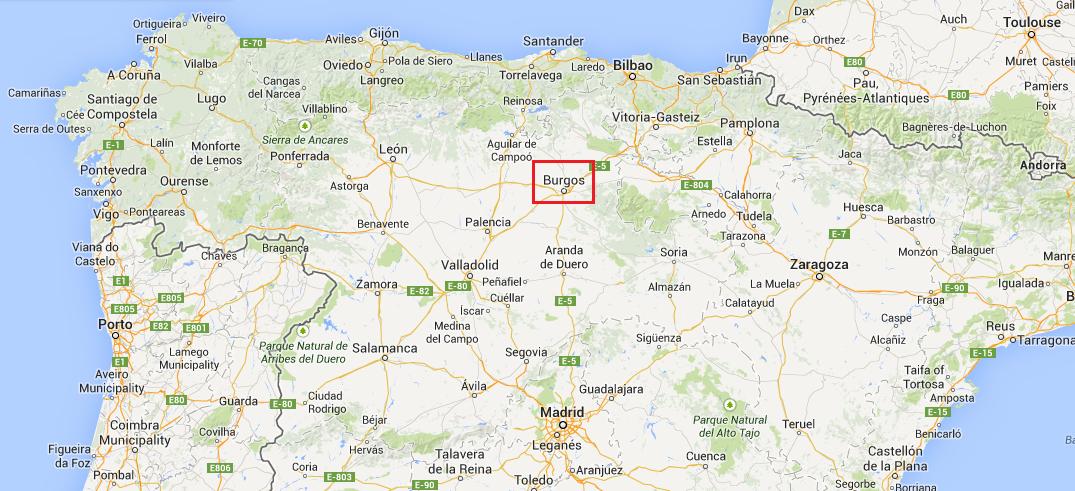 Map Burgos